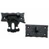 3 Inch "Oshea" Antique Cast Iron Hasp & Staple With Lock for Trunks and Jewellery Boxes
